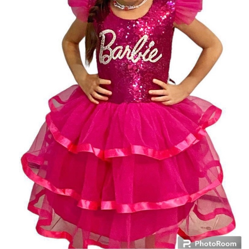 Barbie Pink Dance Costume with Tutu Skirt